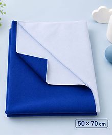 Sparkle Joy Premium 100% Quickly Dry Waterproof Bed Protector Sheet Small Size 50*70 cm - Royal Blue