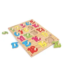 Kinder Creative Wooden Number Board With Knobs Puzzle - Multicolor