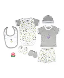 Beebop Babee's Clothing Gift Set Floral Print Pack of 7 - Yellow