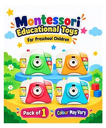 NEGOCIO Montessori educational toys for preschool children: creative cartoon projector camera toys with music- PACK OF 1 - COLOR MAY VARY