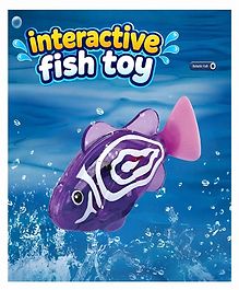 NEGOCIO Interactive pet toy, plastic LED light-up swimming and bathing simulation rocking fish toy, sensor-activated light-up toy -PACK OF 1 - COLOR MAY VARY
