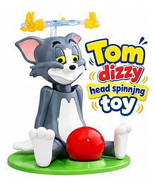 NEGOCIO Tom Dizzy Head Spinning Toy Figure with Red Ball & Display Base Interactive Collectible Toy for Kids and Fans- APCK OF 1 - COLOR MAY VARY