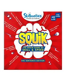 Skillmatics Squik Sentence Edition Exciting Strategy Game - Red