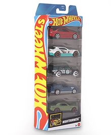 Hot Wheels NIGHTBURNERZ Diecast Toy Car Pack of 5 - Multicolor