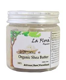 La Flora Organics Organic Shea Butter Raw Unrefined African - 100 gm