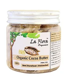 La Flora Organics Organic Cocoa Butter Raw Unrefined Unbleached -100 gm