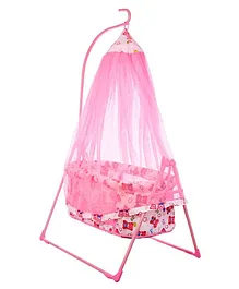 funBaby Cozy Dreams Cradle With Mosquito Net - Pink