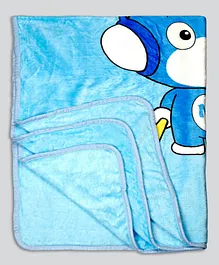 Kidlingss Single Ply Mink Blanket Panda Print - Blue