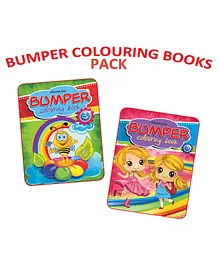 Dreamland Bumper Colouring 2 Books Pack for Kids 2 -6 Years with 192 Big Pictures, Drawing and Painting Book , Book 3 & 4