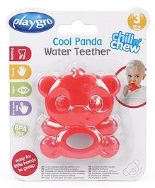 Playgro Cool Panda Water Filled Teether - Red