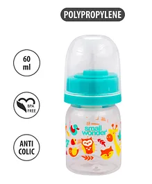 Small Wonder Admire Polypropylene Feeding Bottle Green - 60 ml