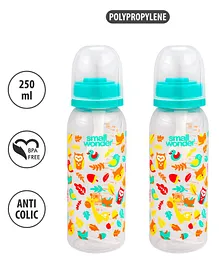 Small Wonder Admire Polypropylene Feeding Bottle Pack of 2 Sea Green - 250 ml each