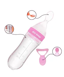 1st Step Non Spill BPA Free Slicone Squeezy Food Feeder - Pink