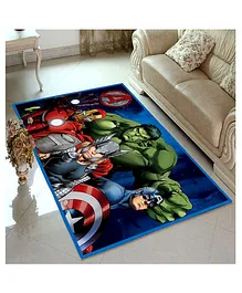 Athom Trendz Marvel Avengers Carpet - Blue
