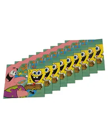 Funcart Sponge Bob Themed Paper Napkins Set of 9 - Multicolour
