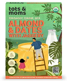 Tots & Moms Foods Almond & Dates Health Drink Mix with Jaggery  - 200 gms