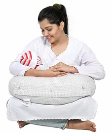 Lulamom Honey Cube Portable Comfortable Nursing Pillow - White