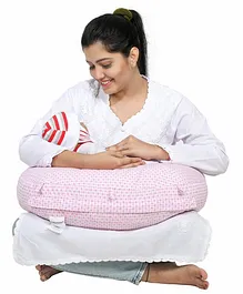 Lulamom Honey Cube Portable Comfortable Nursing Pillow - Pink