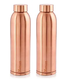 Hazel Vaman Copper Water Bottle Set of 2 - 900 ml