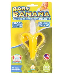 Ole Baby Infant Training Banana Toothbrush - Yellow