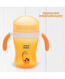 Mee Mee Plastic Easy Grip 360 Degree Trainer Sipper Cup Orange - 240 ml