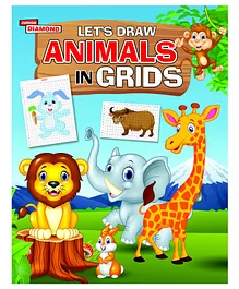 Let's Draw Animals In Grids Book - English