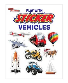 Play With Sticker Vehicles Book - English