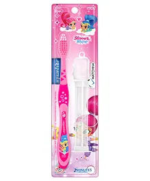 aquawhite Shimmer & Shine Watchha Soft Toothbrush With Case - Light Pink