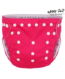 Kassy Pop Reusable Diaper Cover With Cotton Absorbing Pad - Pink