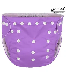 Kassy Pop Reusable Diaper Cover With Cotton Insert - Light Purple