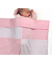 Kassy Pop Fleece Blanket Checked - Pink