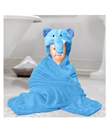 Kassy Pop Microfiber Fleece Hooded Blankets - Blue