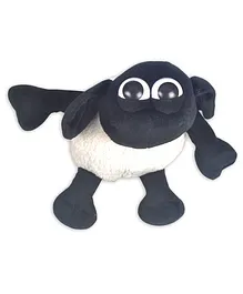Shaun the Sheep Shaped Soft Toy Black White - Height 10 cm