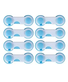 Syga Baby Safety Locks With Adjustable Straps Pack of 8 - Blue