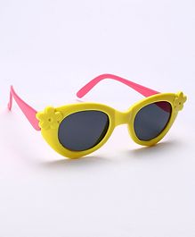 Babyhug Sunglasses  with Flower Design Free Size- Blue