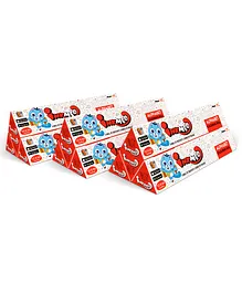 Inkmeo Reusable Alphabet Colouring Roll White Red - Pack of 12