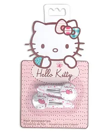 Hello Kitty Snap Clips Pack of 2 - White