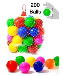 Eevovee Plastic Play Balls Pack of 200 - Multicolour