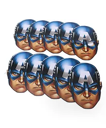Karmallys Avengers Face Mask  Pack of 10 - Blue