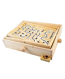 Curtis Toys Wooden Labyrinth - Light Brown