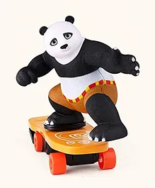 Curtis Toys Remote Control Rechargeable Battery Operated Skate Panda Toy - Black And Brown