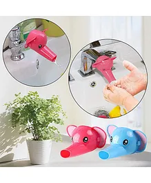 Safe-O-Kid 2 Faucet & Tap Extenders For  Kids Hand Wash Fits All Taps Pink - Pack of 2