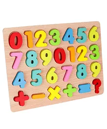 Webby Wooden Counting Numbers Puzzle - Multicolour