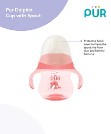 Pur Dolphin Cup  with Spout Pink - 230 ml