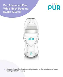 Pur Advanced Plus Wide Neck Transparent Bottle - 250 ml