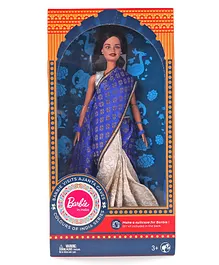 Barbie In India Ajanta Caves Theme With DIY Kit Blue - 30 cm