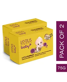 Lotus Herbals Baby Plus Little Bubbles Gentle Bathing Soap Pack of 2 - 75 grams Each