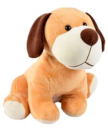 Ultra Sitting Dog Soft Toy Beige - Height 30.4 cm