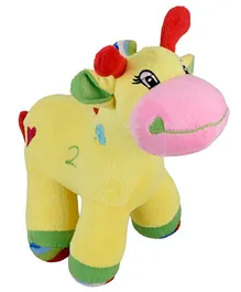 Ultra Giraffe Soft Toy With Rattle Sound Yellow - Height 22.8 cm
