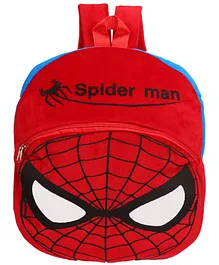 O Teddy Spider Man Shape Soft Toy Bag Red - 14 Inches